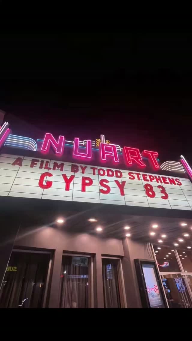 #gypsy83 Directors cut viewing was AMAZING! Todd Stephens the director of this cult classic was there for Q&A and it was beyond an awesome night. Thank you to the Nuart for hosting the location. Thank you to Birkett Turton & Todd Stephens for being there.
It was Sterling!
#goth #cultclassic 
@gypsy83movie