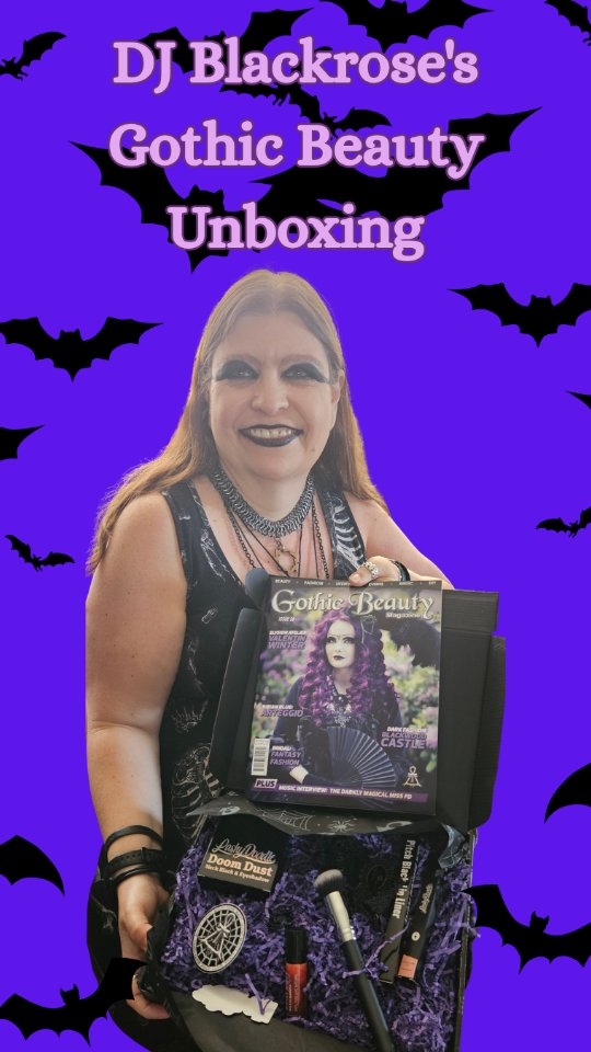 Just a taste from @djblackrose Gothic Beauty Gift Unboxing.
The whole video can be found on YouTube at Auntiepanpan. #gothicfashion #gothstyle #gothicmakeup #goth #gothicbeauty